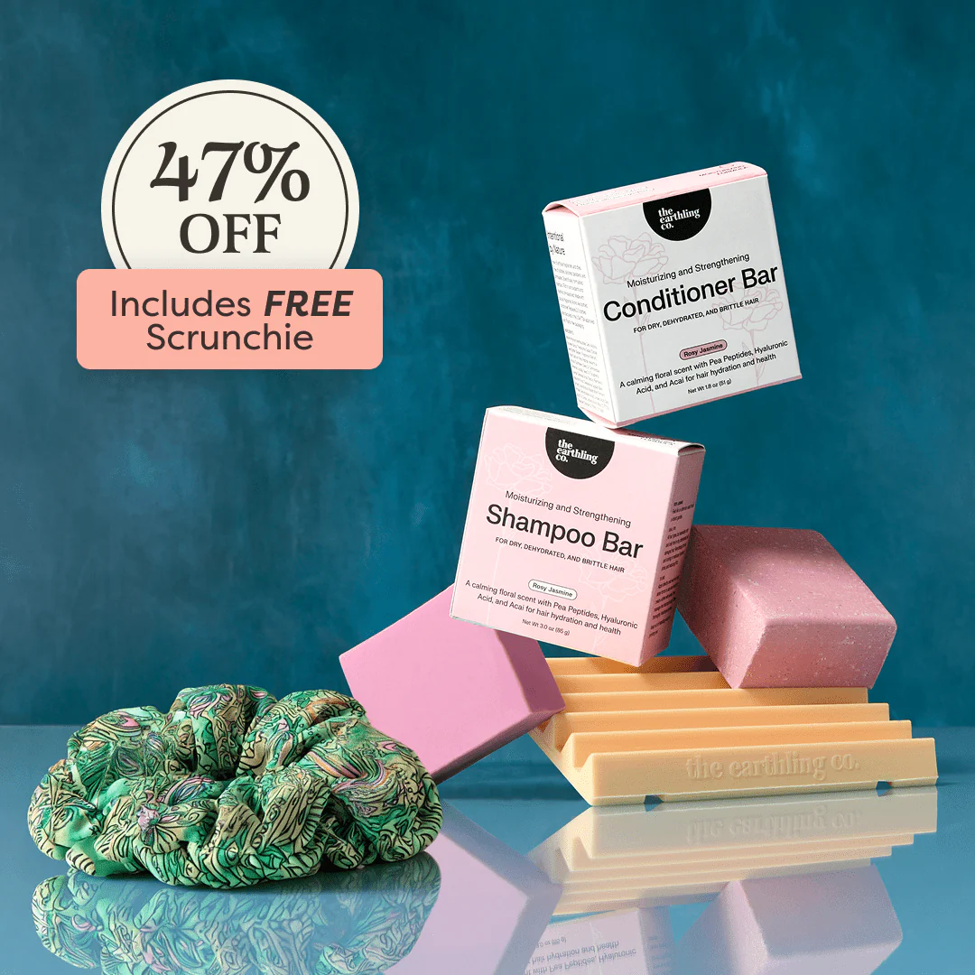 Rosy Jasmine Shampoo and Conditioner for Moisture & Strength.